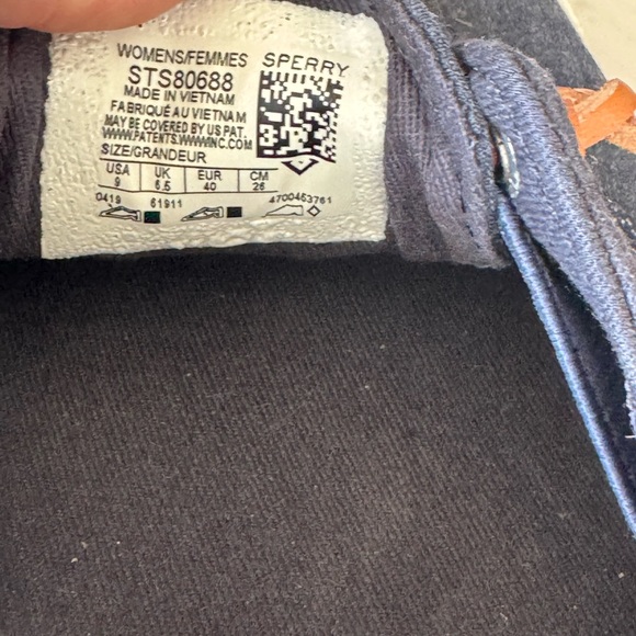 Speedy navy blue boat shoes m. Women's 9. New w/out tags. Navy blue /Denim - Picture 5 of 5